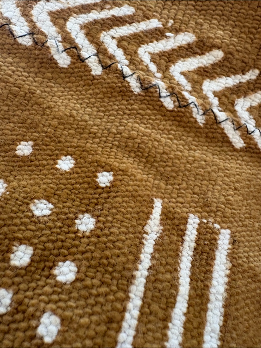 Authentic Mudcloth Remnant Bundle for crafting in black, rust & mustard/ochre - Picture 12 of 12